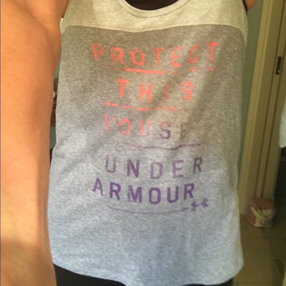 Under Armour heat gear Protect This House tank
